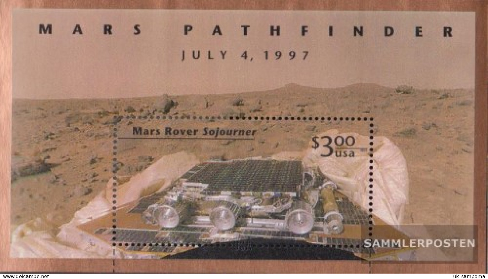 U.S. Block39 (complete Issue) Unmounted Mint / Never Hinged 1997 Marsmission - Pathfinder - Nuovi