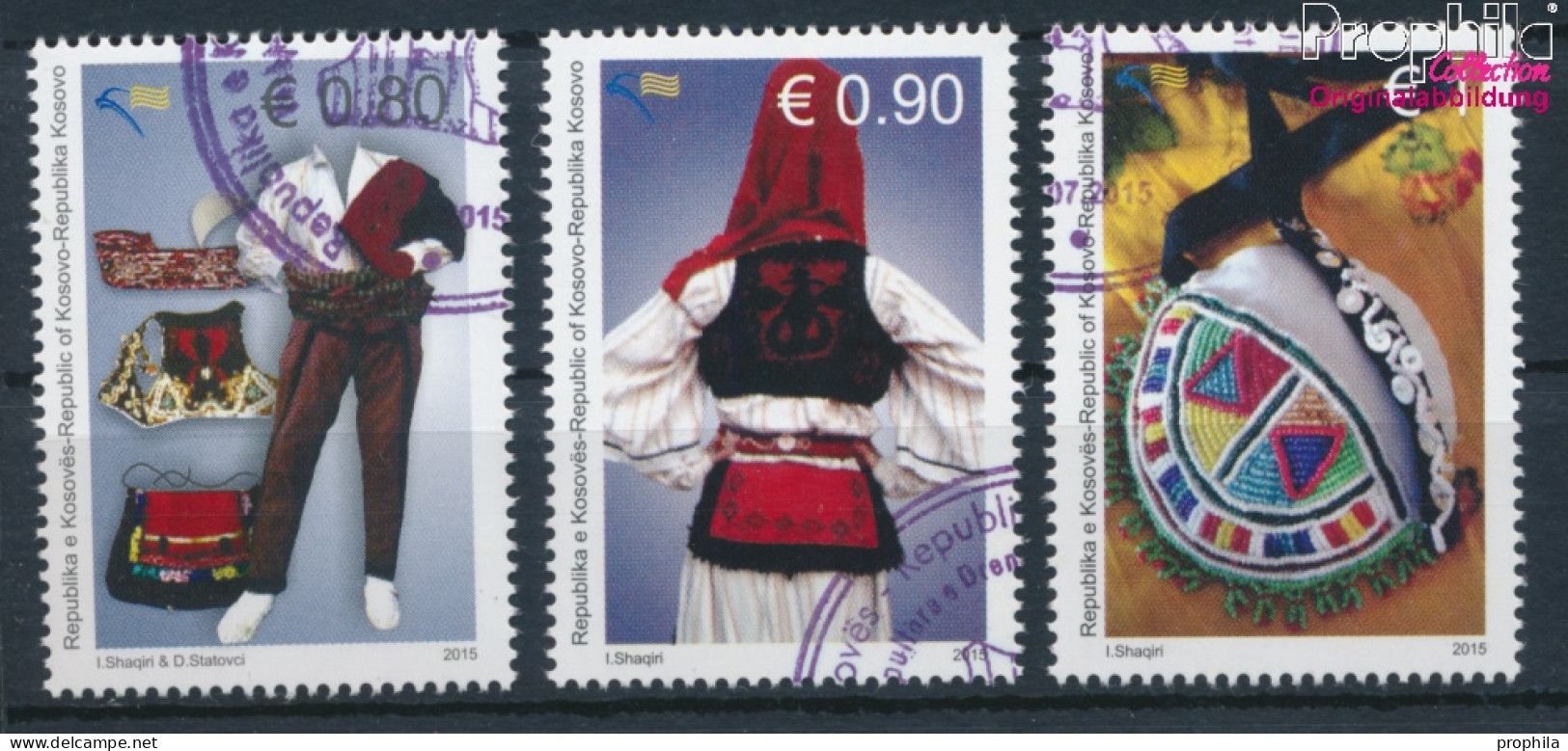 Kosovo 316-318 (kompl.Ausg.) Gestempelt 2015 Trachten (10348029 - Kosovo