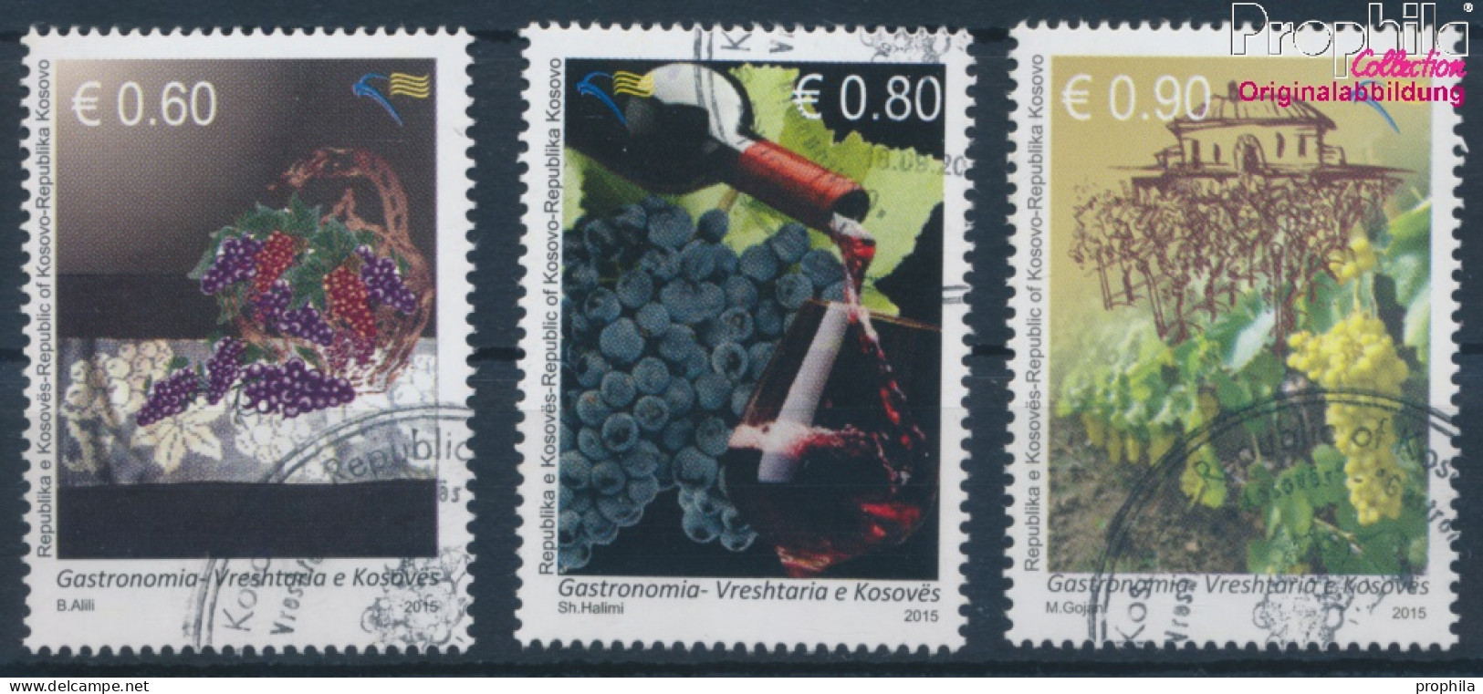 Kosovo 322-324 (kompl.Ausg.) Gestempelt 2015 Weinanbau In Kosovo (10346636 - Kosovo