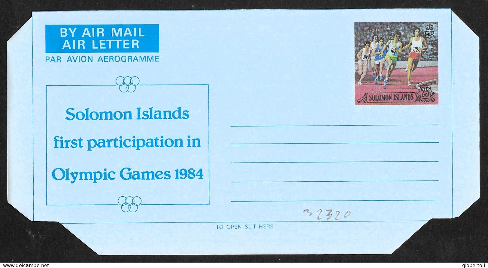 Solomon/Salomon: Intero, Stationery, Entier, Atletica, Athletics, Athlétisme - Summer 1984: Los Angeles