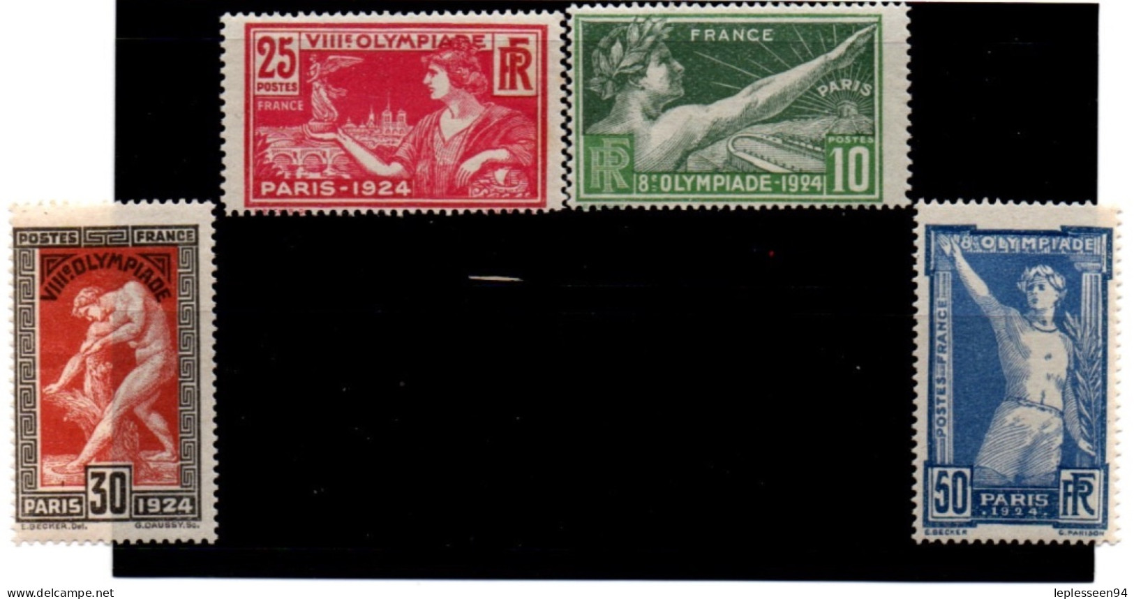 Série "Jeux Olympique 1924" - Unused Stamps