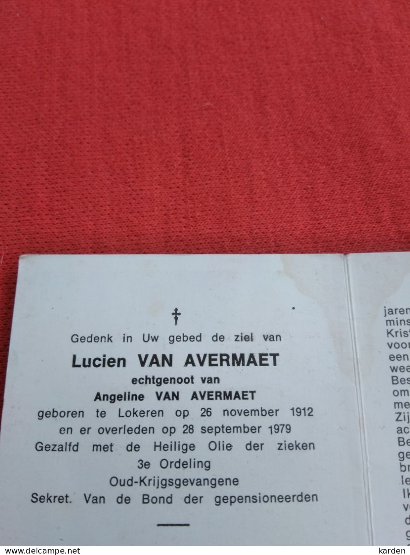 Doodsprentje Lucien Van Avermaet / Lokeren 26/11/1912 - 28/9/1979 ( Angeline Van Avermaet ) - Religión & Esoterismo