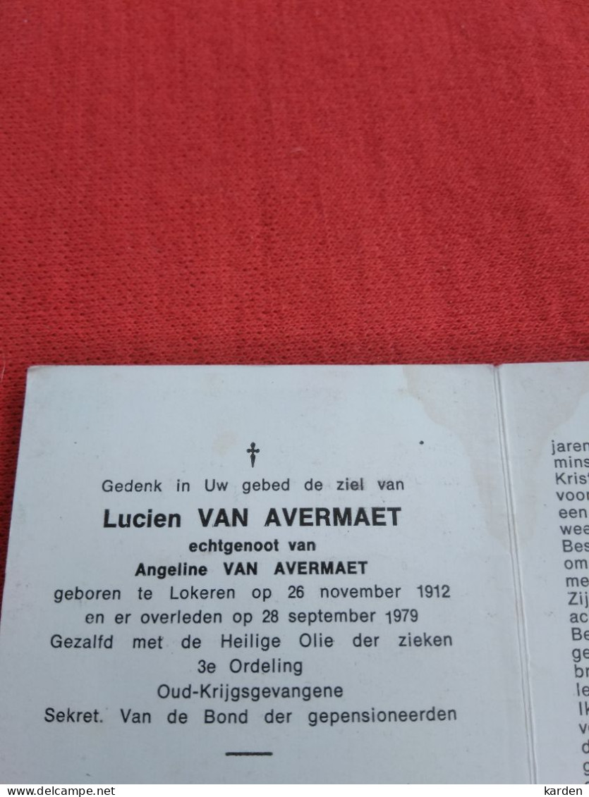 Doodsprentje Lucien Van Avermaet / Lokeren 26/11/1912 - 28/9/1979 ( Angeline Van Avermaet ) - Religione & Esoterismo