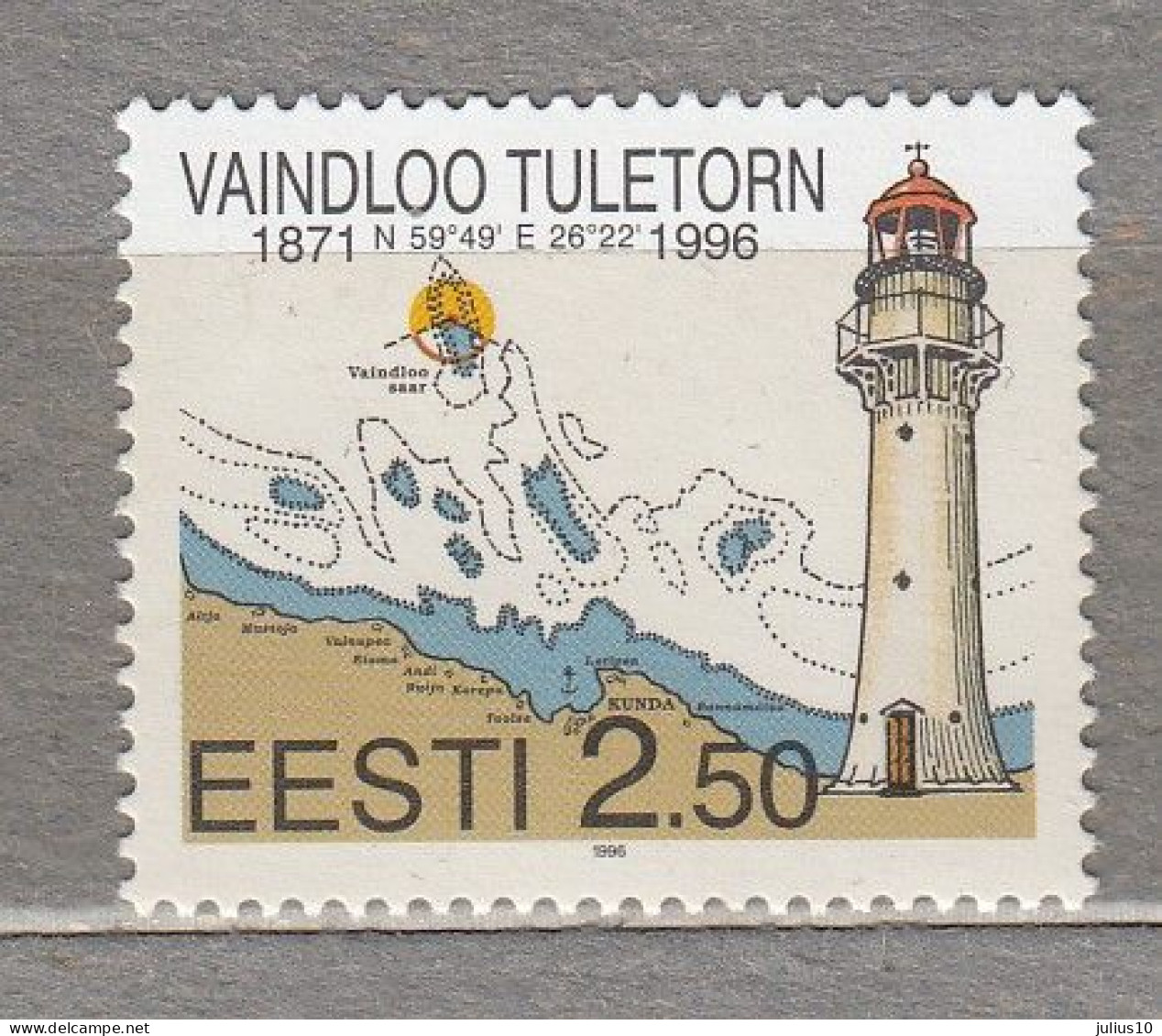ESTONIA 1996 Lighthouse MNH(**) Mi 283 # Est306 - Estonia