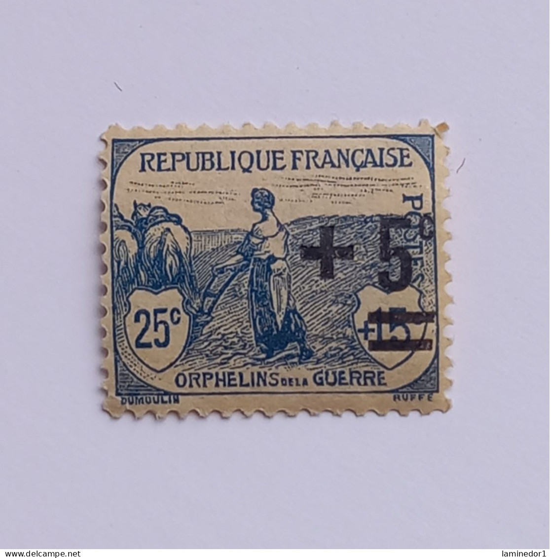 Timbre Neuf Au Profit Des Orphelins De La Guerre, 1922, N° 165 - Neufs