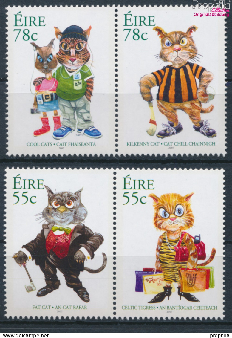 Irland 1790-1793 Paare (kompl.Ausg.) Postfrisch 2007 Keltische Katzen (10348113 - Ongebruikt