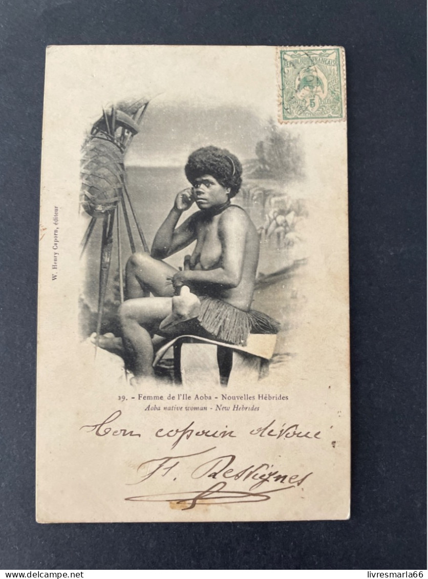 NOUMÉA NOUVELLE CALÉDONIE Cpa 1909 D’un Soldat Du Bataillon Du Pacifique - Covers & Documents