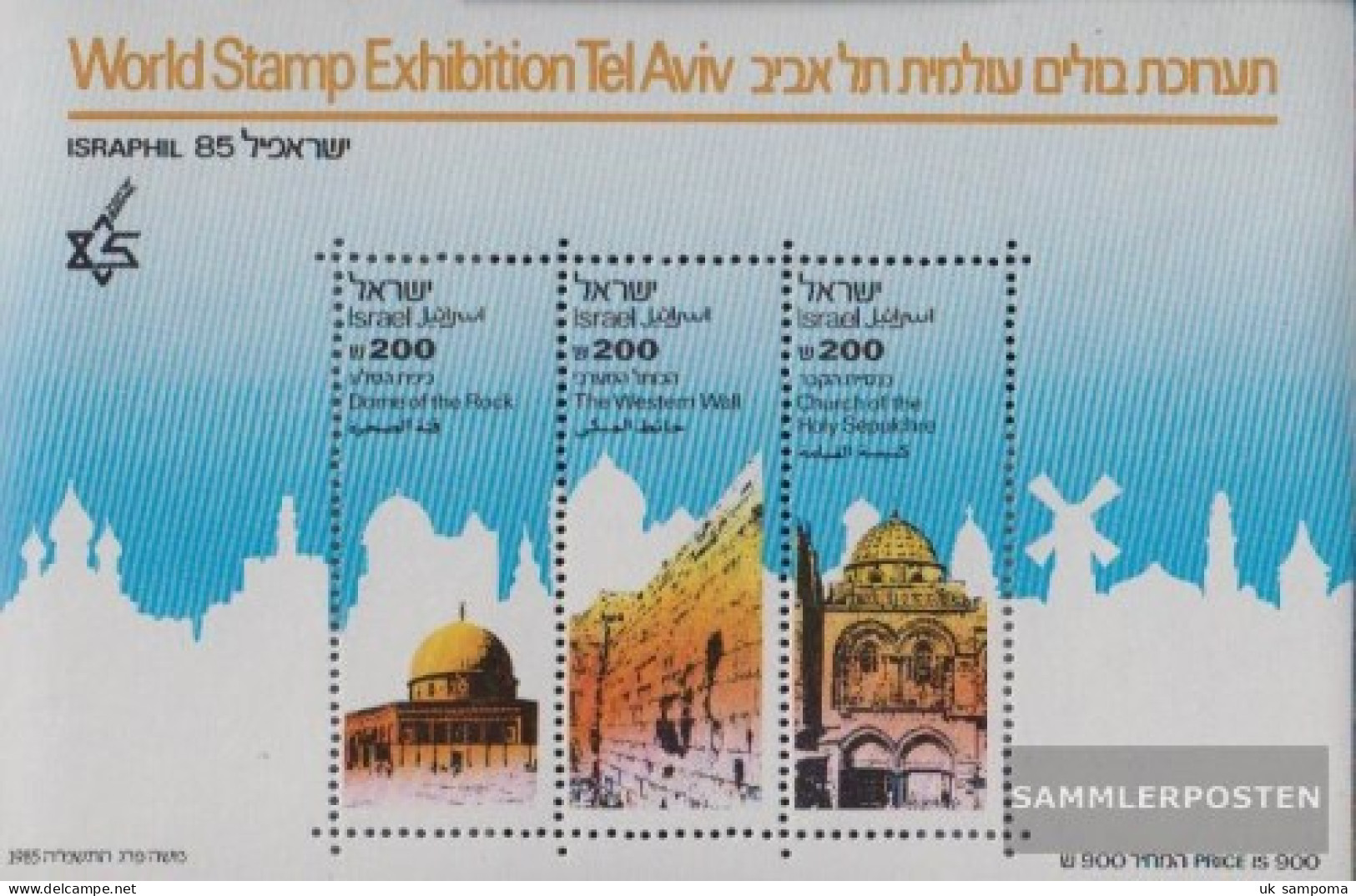 Israel Block28 Unmounted Mint / Never Hinged 1985 Stamp Exhibition - Nuevos (sin Tab)
