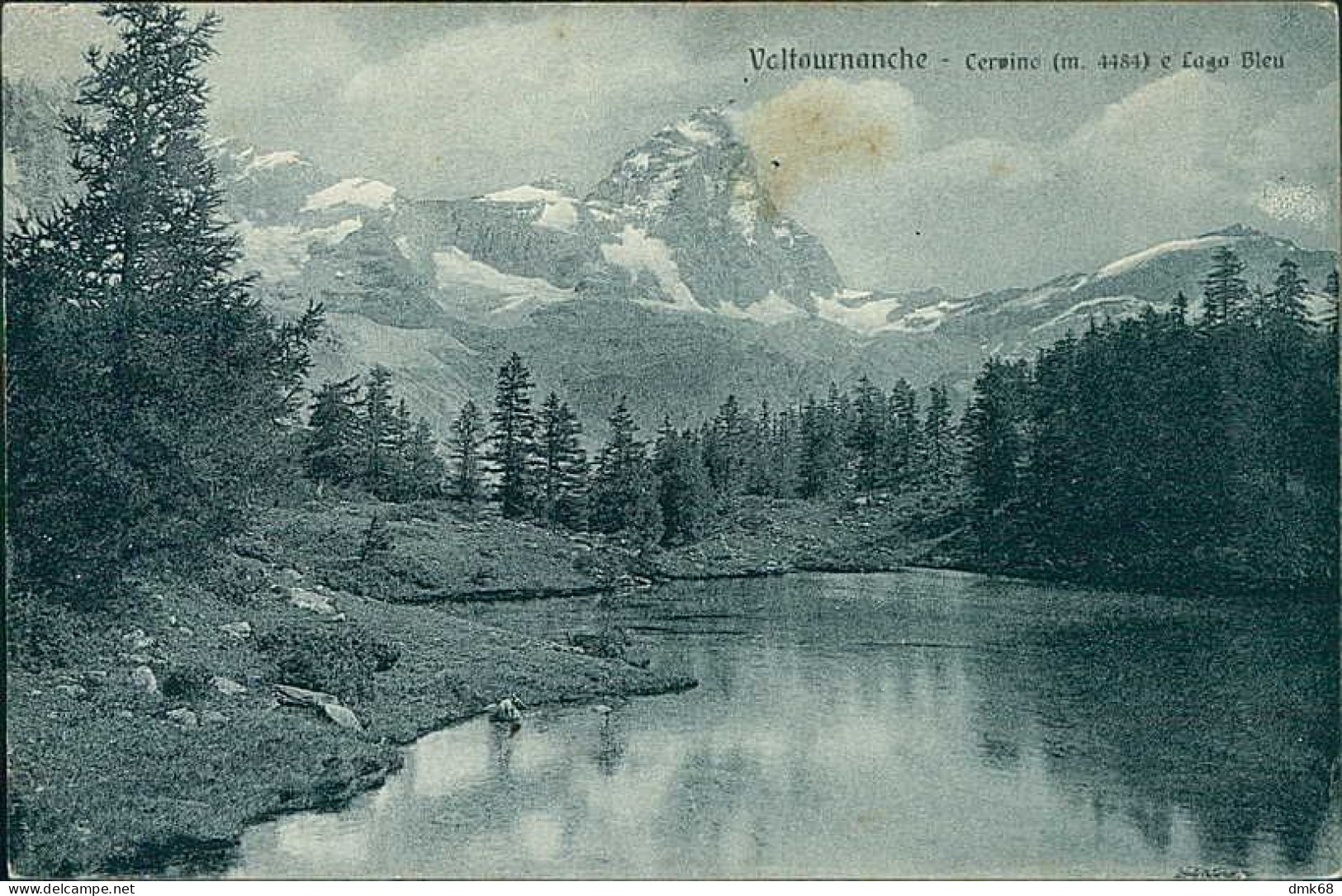 VALTOURNANCHE ( AOSTA ) CERVINO E LAGO BLEU - EDIZ. BRUNNER - 1920s (20493) - Other & Unclassified