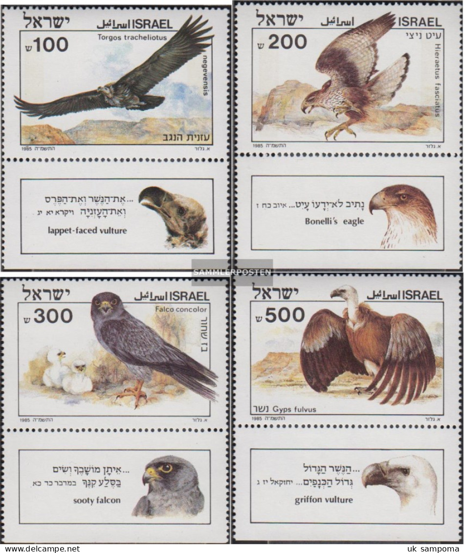 Israel 982-985 With Tab (complete Issue) Unmounted Mint / Never Hinged 1985 Birds The Bible - Ungebraucht (mit Tabs)