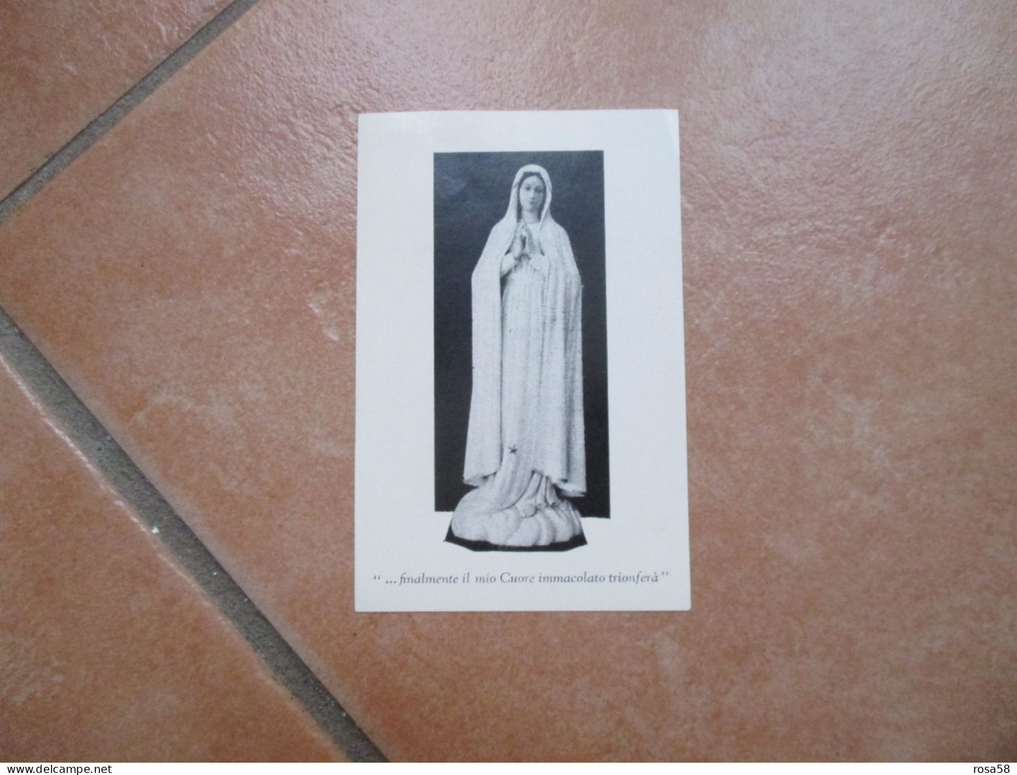Finalmente Il Mio Cuore Immacolato Trionferà Immagine Consegnata A ELENA LEONARDI Da Padre Pio - Devotion Images