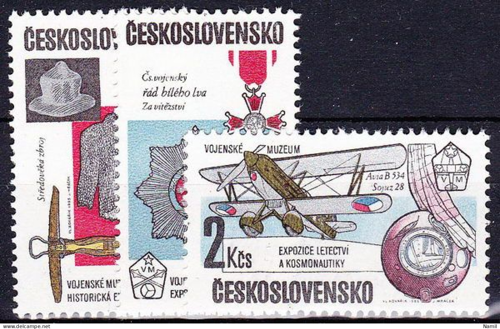 ** Tchécoslovaquie 1985 Mi 2802-4 (Yv 2620-2), (MNH)** - Ungebraucht