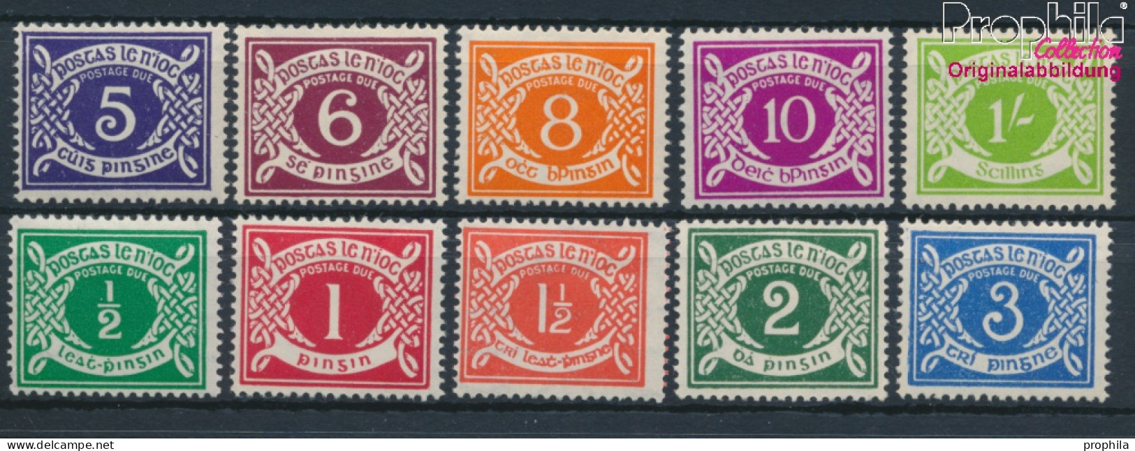 Irland P5-P14 (kompl.Ausg.) Postfrisch 1940 Portomarken (10348091 - Unused Stamps