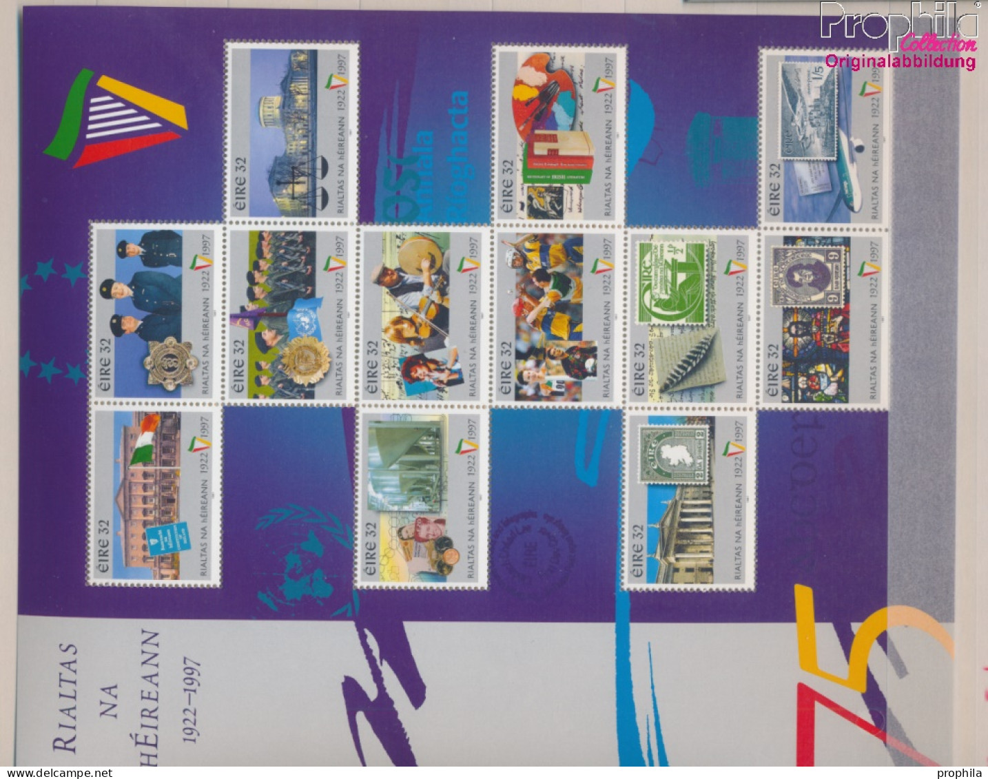 Irland 985-1040 Zd-Bogen (kompl.Ausg.) Postfrisch 1997 75 Jahre Republik Irland (10368102 - Unused Stamps