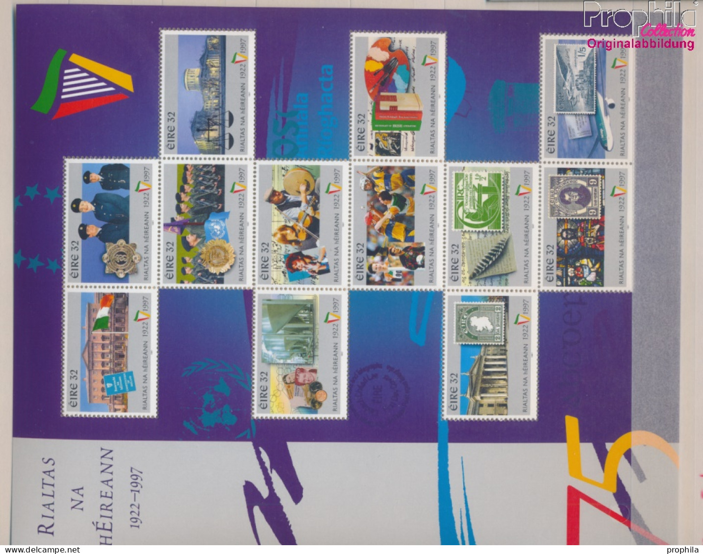 Irland 985-1040 Zd-Bogen (kompl.Ausg.) Postfrisch 1997 75 Jahre Republik Irland (10368102 - Ongebruikt