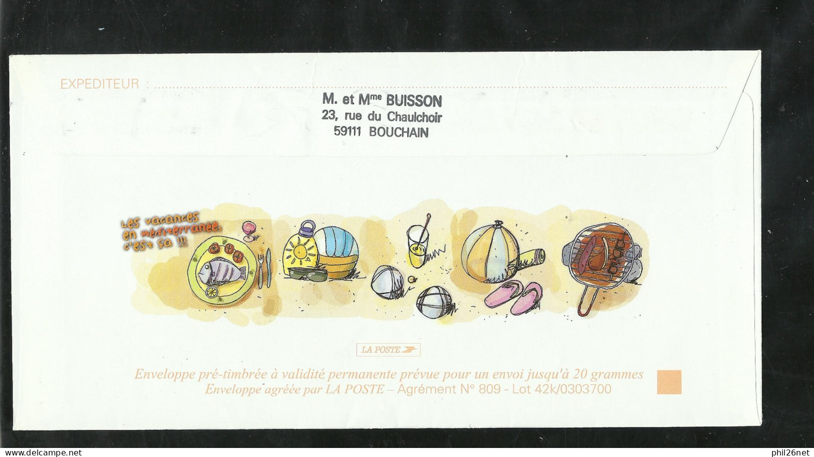 3 Entiers PAP 3571-E4  Vacances   Illustrés  Pétanque Et Pastis-   Grillades- Et Poissons  B/TB Voir Scans  Soldé ! ! ! - PAP: Sonstige (1995-...)