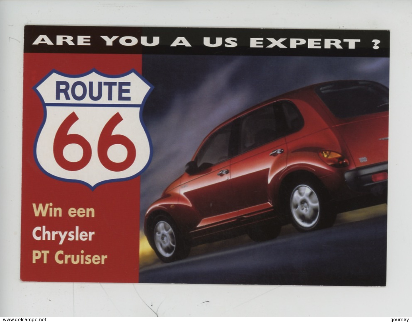 Route 66 (U.S. 6.6 Historic Route 66) Chrysler PT Cruiser - Are You A US Expert ? - Publicité