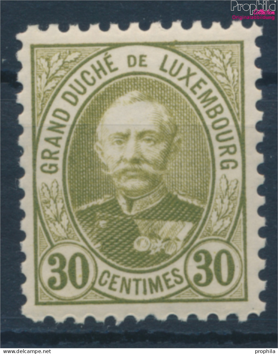 Luxemburg 61D Postfrisch 1891 Adolf (10362798 - 1891 Adolphe Voorzijde