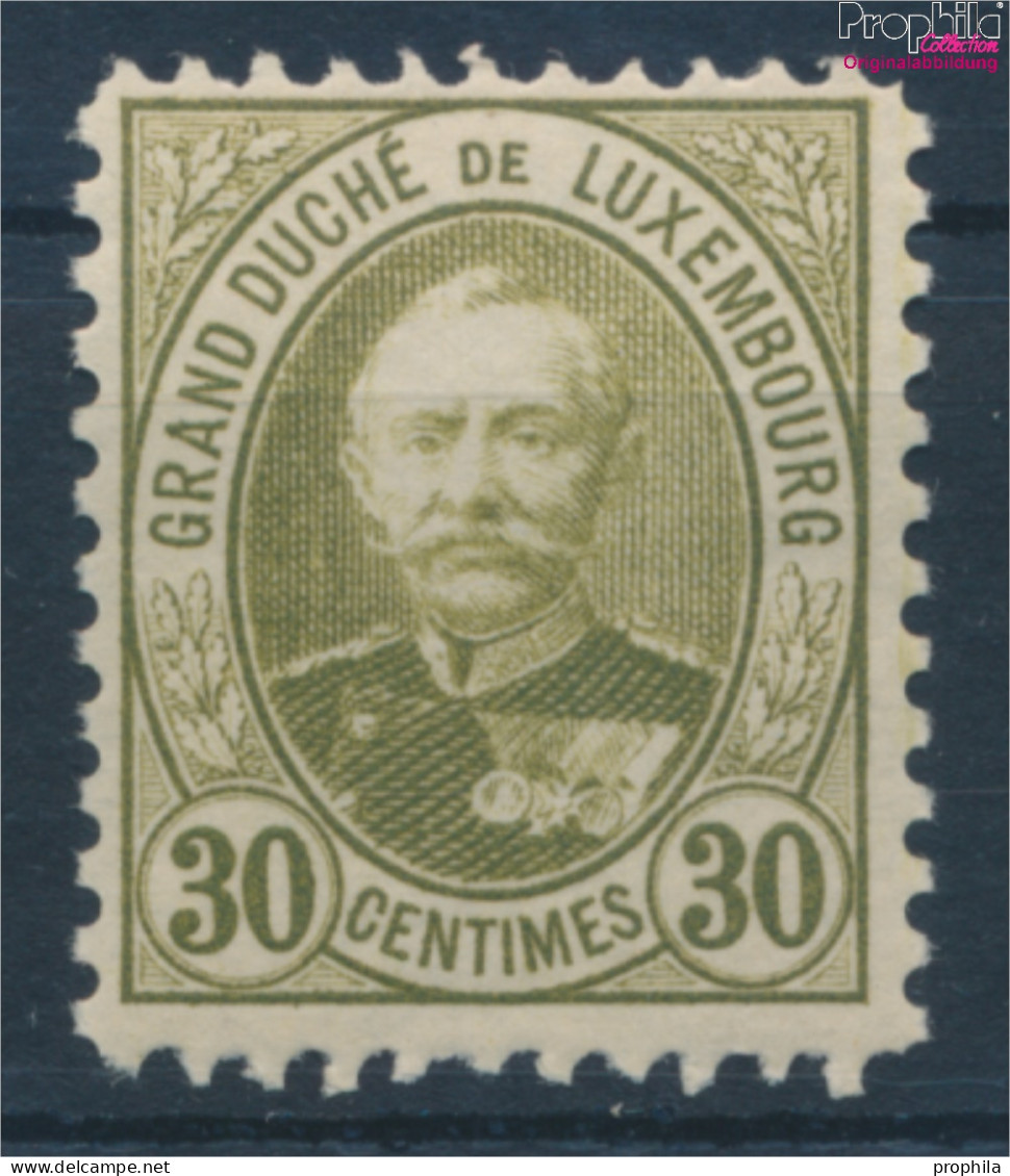 Luxemburg 61D Postfrisch 1891 Adolf (10363321 - 1891 Adolphe Voorzijde