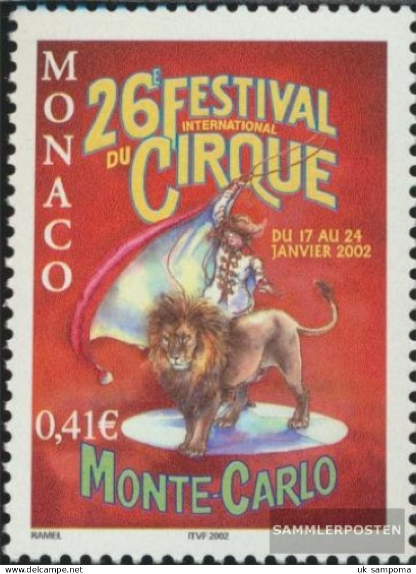 Monaco 2571 (complete Issue) Unmounted Mint / Never Hinged 2002 Circus Festival - Unused Stamps