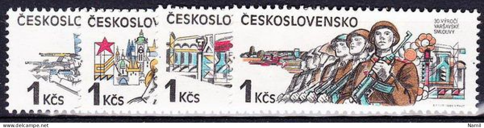 ** Tchécoslovaquie 1985 Mi 2812-5 (Yv 2627-30), (MNH)** - Nuevos