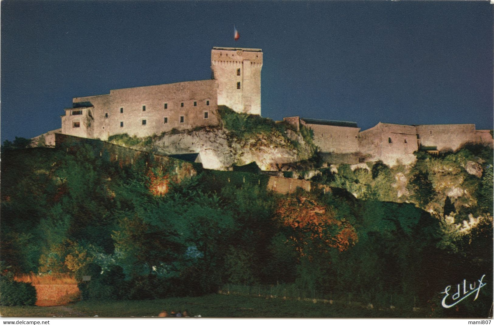 65 - LOURDES - CPSM - Le Château-fort De Nuit  "Son Et Lumière" - TBE - Lourdes