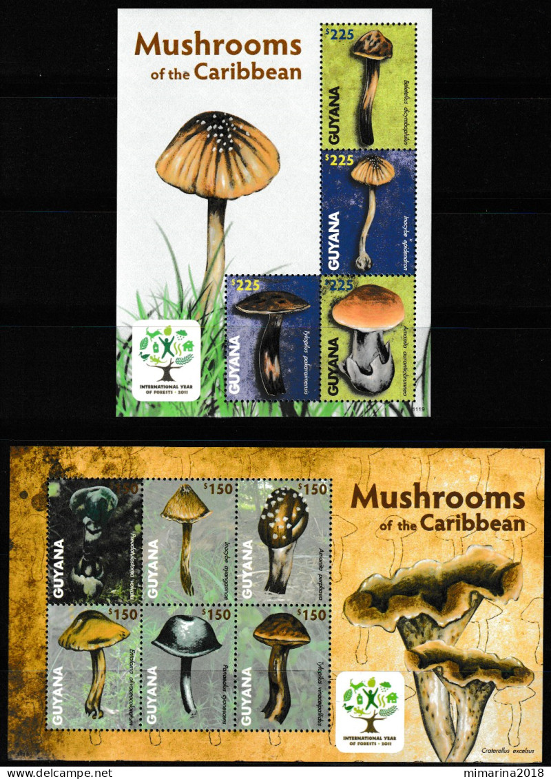 GUYANA  2011  MNH  "MUSHROOMS" - Pilze