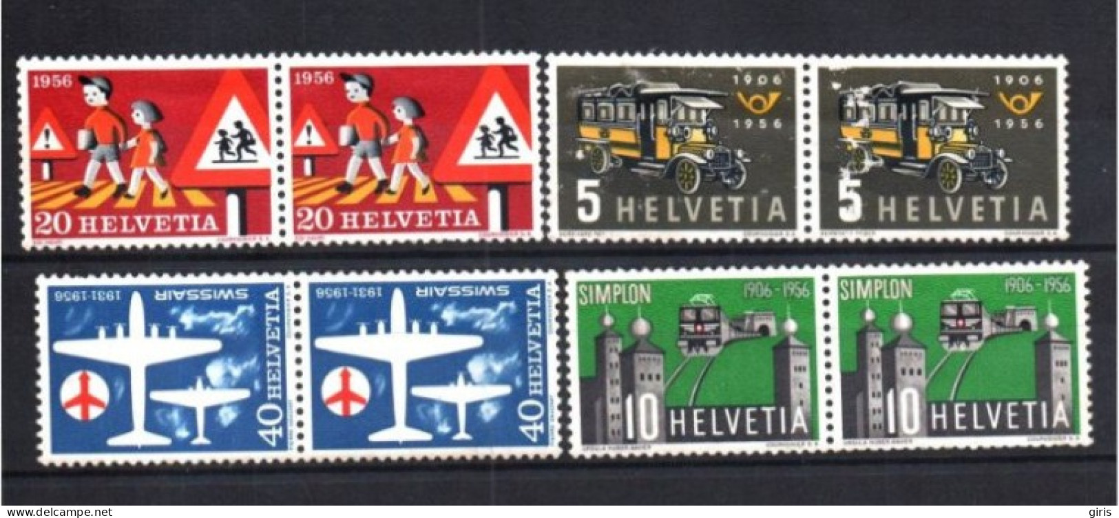 Suisse - Helvetia - Switzerland - N° YT 572/575 ** - Propagande - Série Complète 1934 - Usati