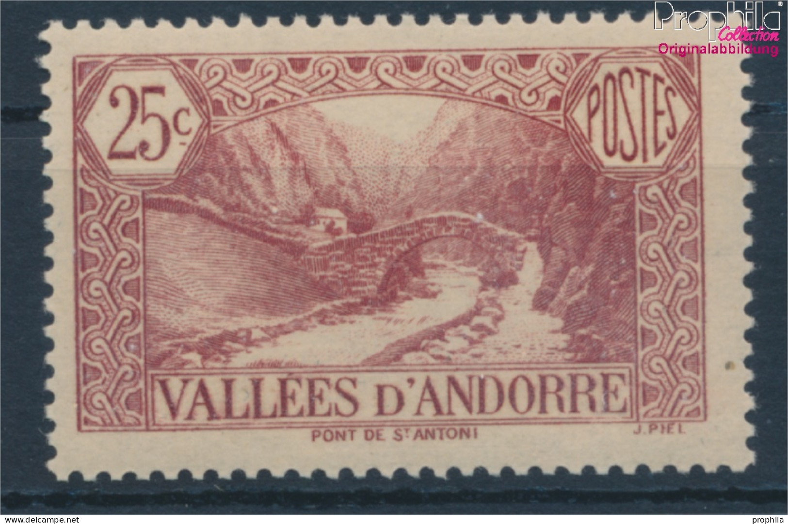 Andorra - Französische Post 56 Mit Falz 1937 Landschaften (10363029 - Unused Stamps