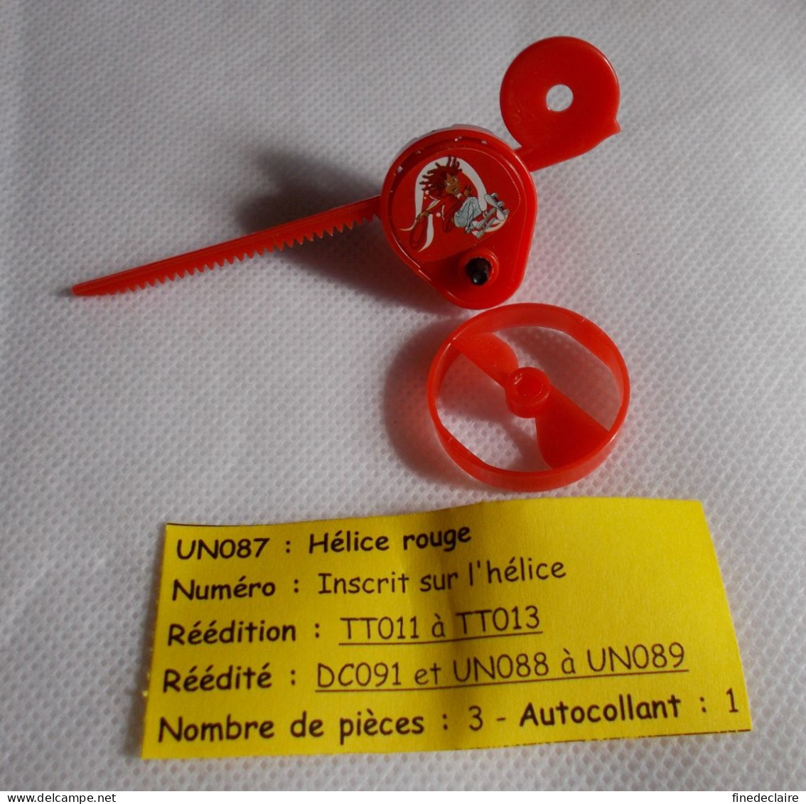 Kinder - Hélice Rouge - UN087 - Sans BPZ - Steckfiguren