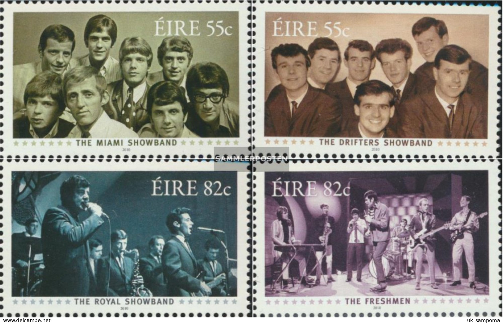 Ireland 1948-1951 (complete Issue) Unmounted Mint / Never Hinged 2010 Legendary Showbands - Ungebraucht