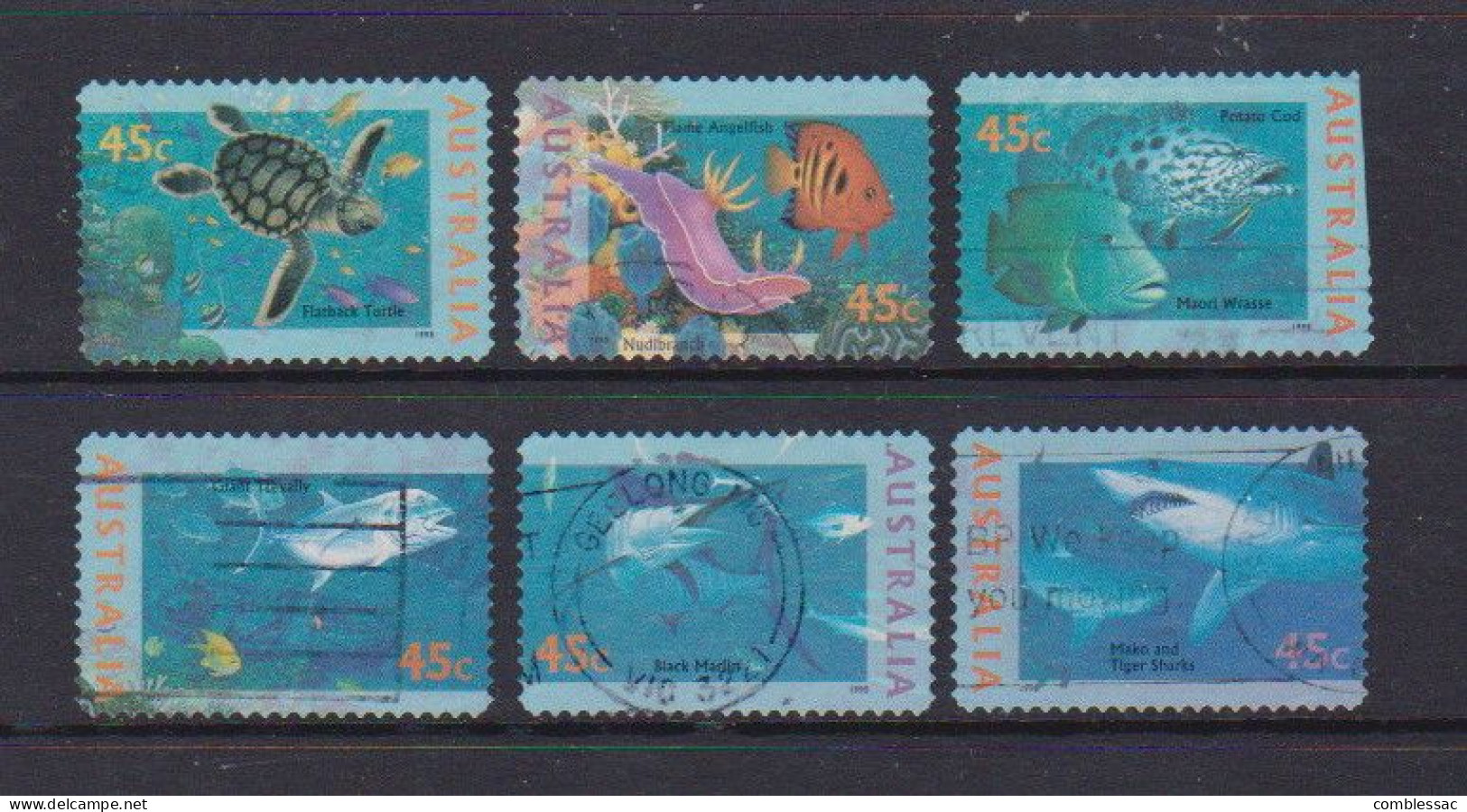 AUSTRALIA    1995    Marine  Life    Set  Of  6    USED - Used Stamps