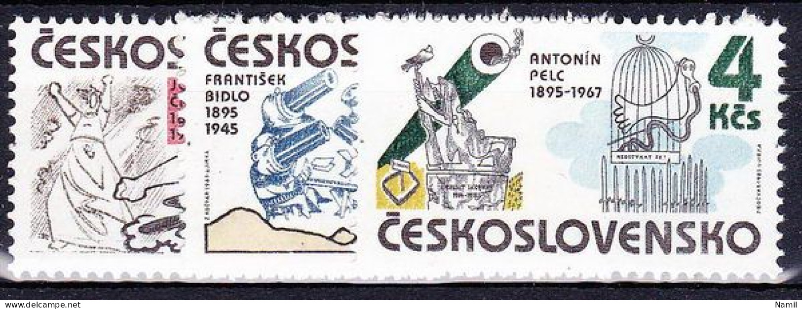 ** Tchécoslovaquie 1985 Mi 2819-21 (Yv 2634-6), (MNH)** - Unused Stamps