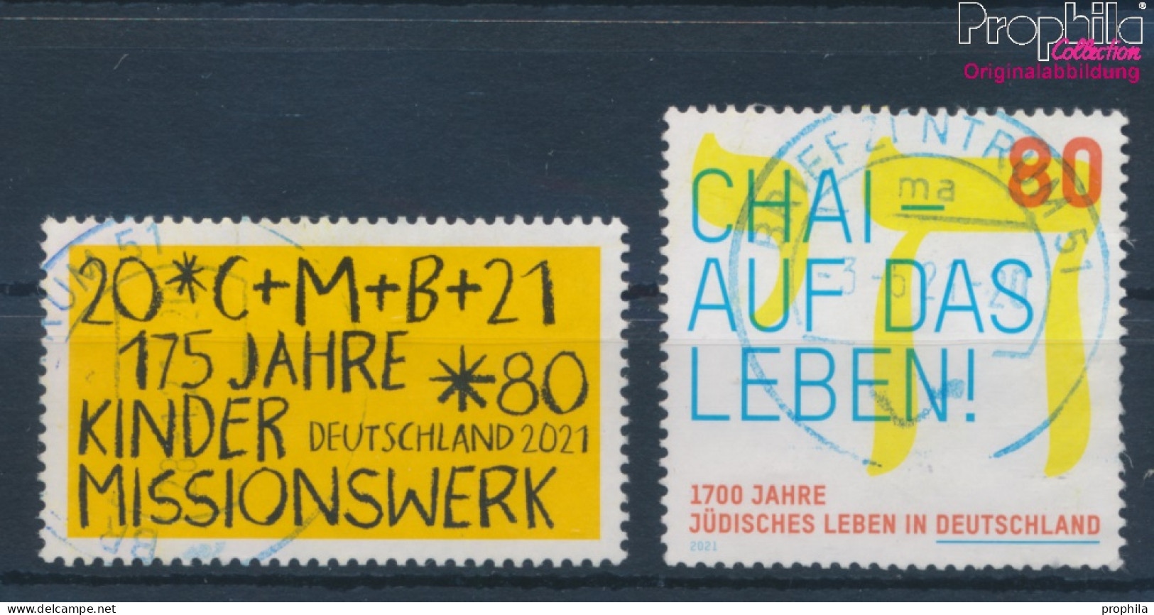 BRD 3582,3588 (kompl.Ausg.) Gestempelt 2021 Kindermisssionswerk, Jüdisches Lebe (10351943 - Used Stamps