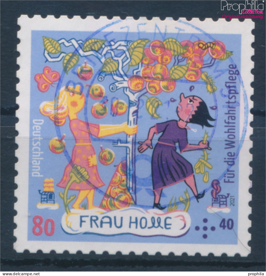 BRD 3591 (kompl.Ausg.) Selbstklebende Ausgabe Gestempelt 2021 Grimms Märchen - Frau Holle (10351941 - Used Stamps