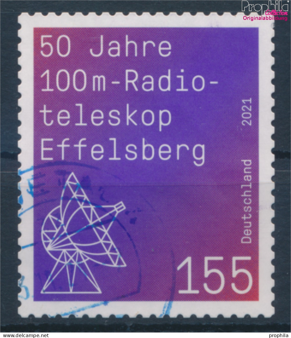 BRD 3622 (kompl.Ausg.) Selbstklebende Ausgabe Gestempelt 2021 Radioteleskop Effelsberg (10351929 - Used Stamps