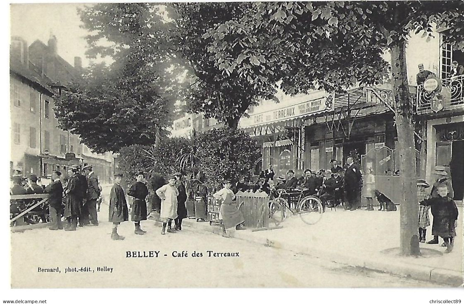 Carte Postale: Belley- Café Des Terreaux - Belley