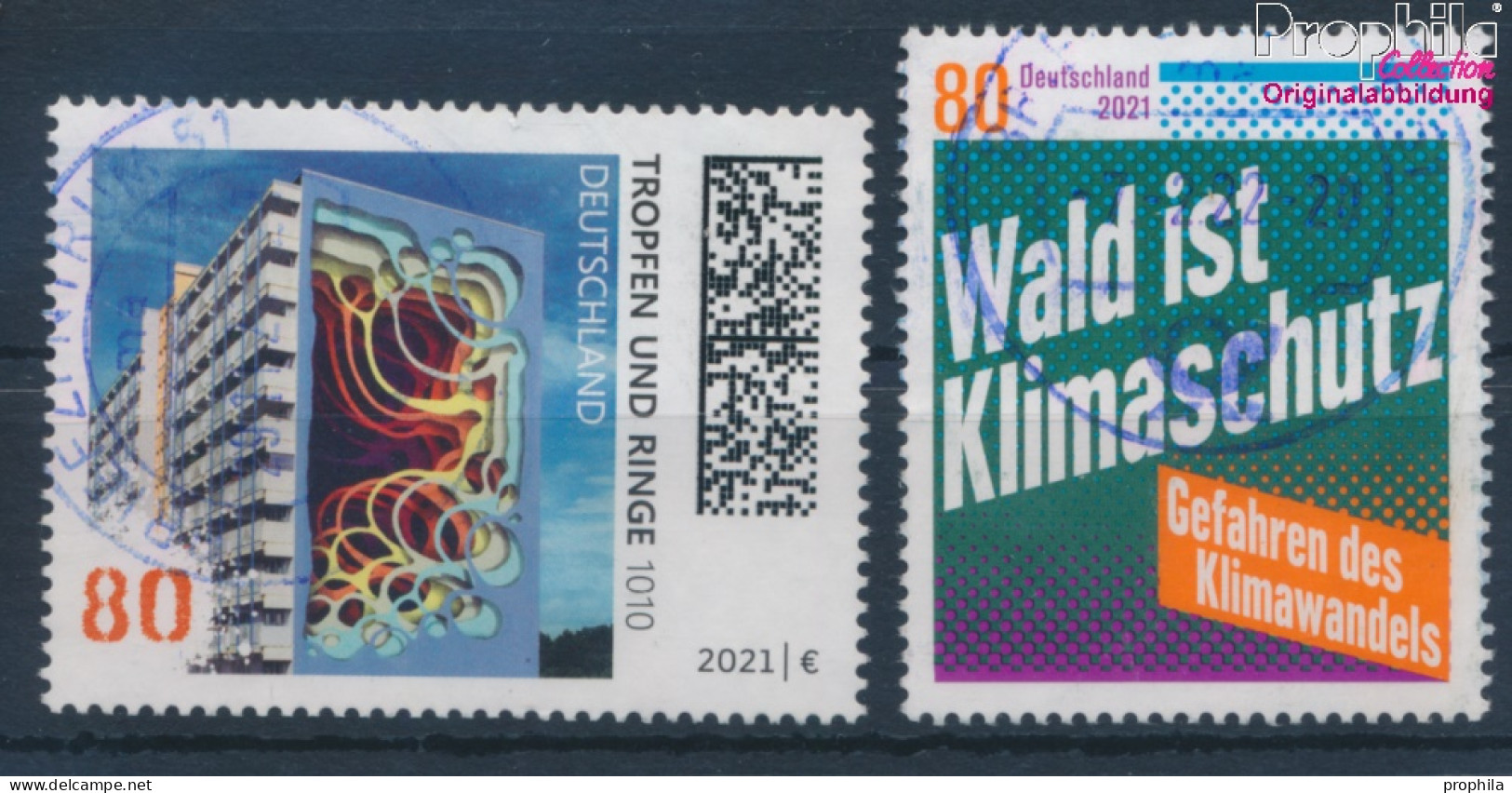 BRD 3633,3634 (kompl.Ausg.) Gestempelt 2021 Street Art, Wald Ist Klimaschutz (10351924 - Used Stamps