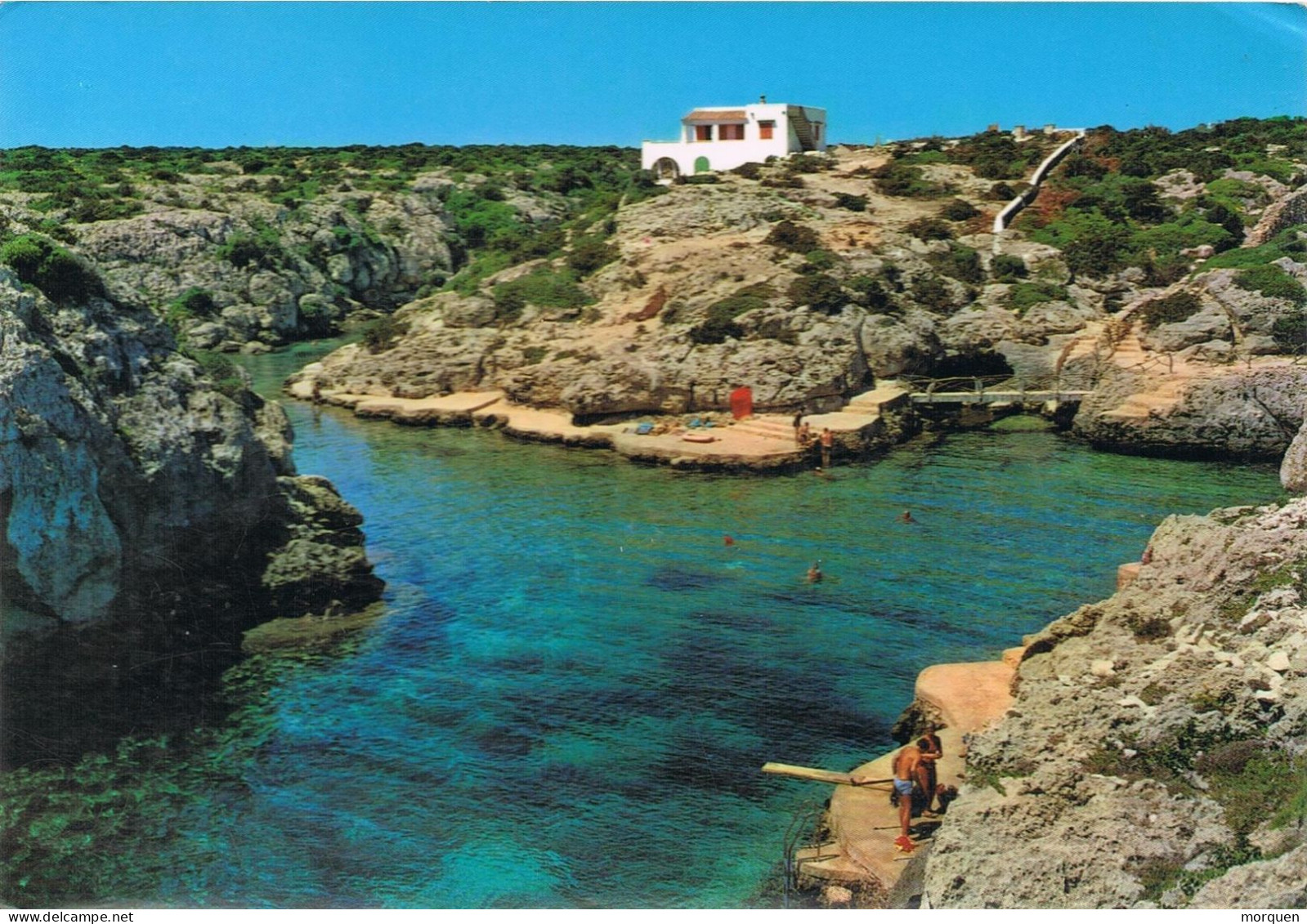 54552. Postal NA MACARET (mahon) Menorca 1987. Fechador De FORNELLS. Vista De Ciudadela - Cartas & Documentos