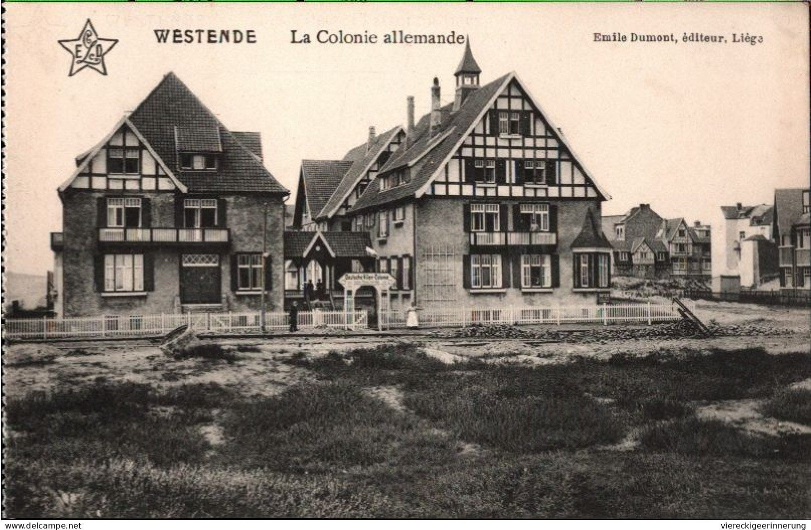 ! Cpa, Ansichtskarte, Westende, Colonie Allemande - Westende