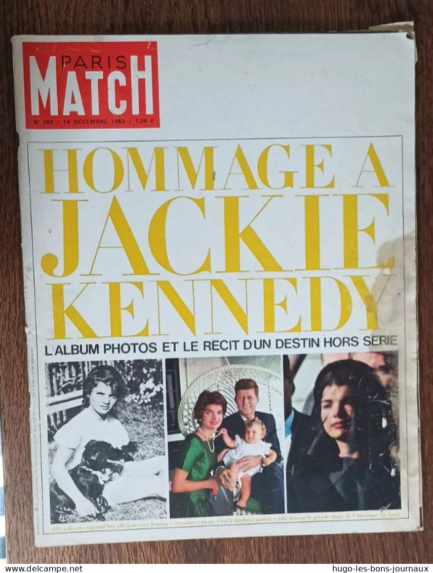 Paris Match N°766 14 Décembre 1963_Hommage à Jackie Kennedy - Gente