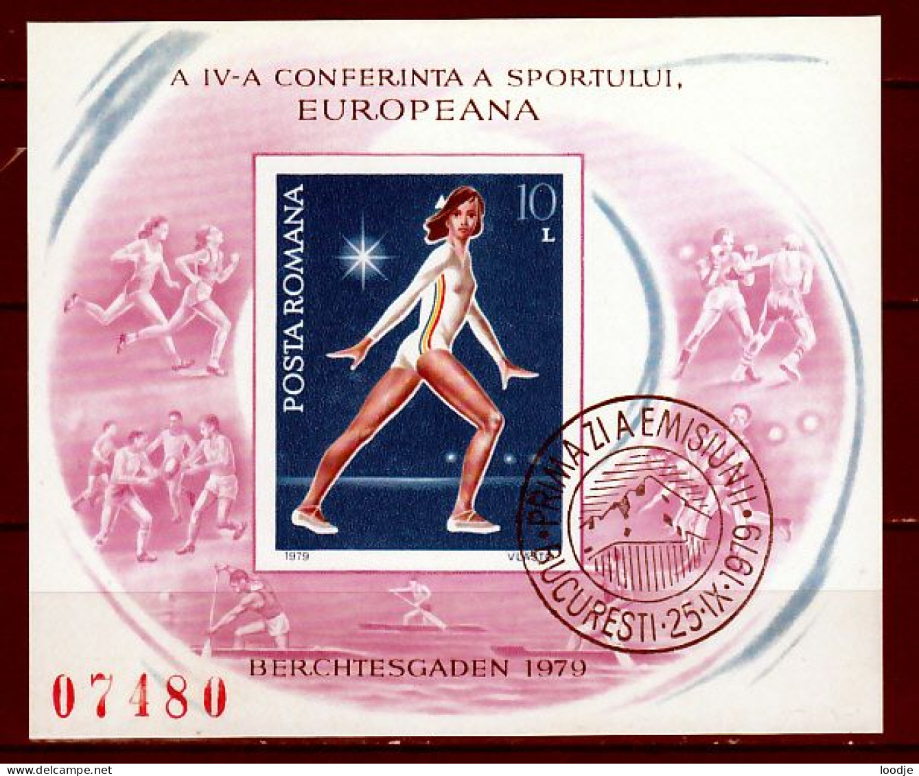 Roemenie Blok Mi 160 Europa Sport   Gestempeld - Used Stamps