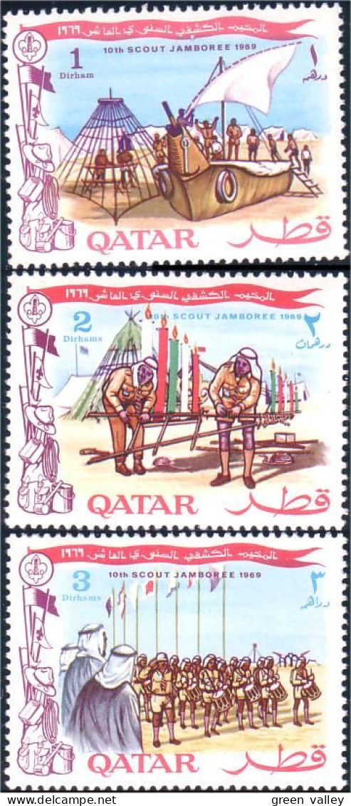 750 Qatar Boy Scouts Construction Bateaux Building Boats MNH ** Neuf SC (QAT-10c) - Qatar