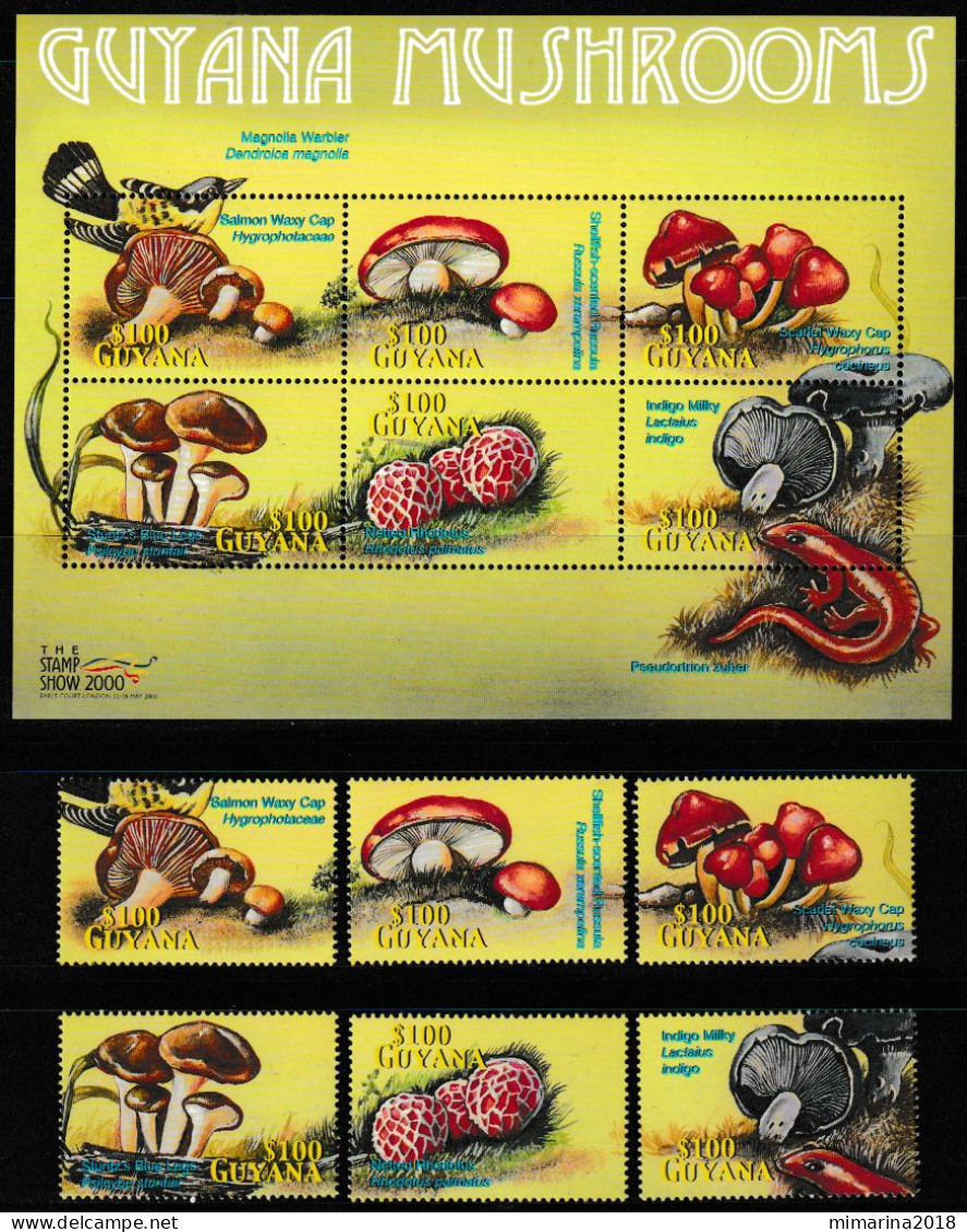 GUYANA  2000  MNH  "MUSHROOMS" - Champignons