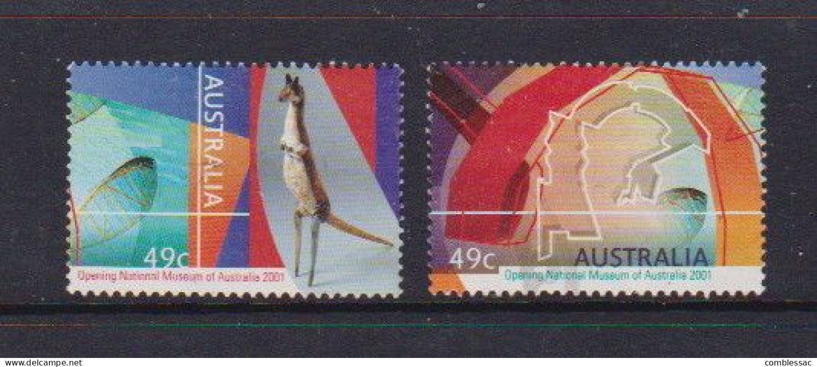 AUSTRALIA    2001    Opening  Of  National  Museum   Set  Of  2    USED - Gebraucht