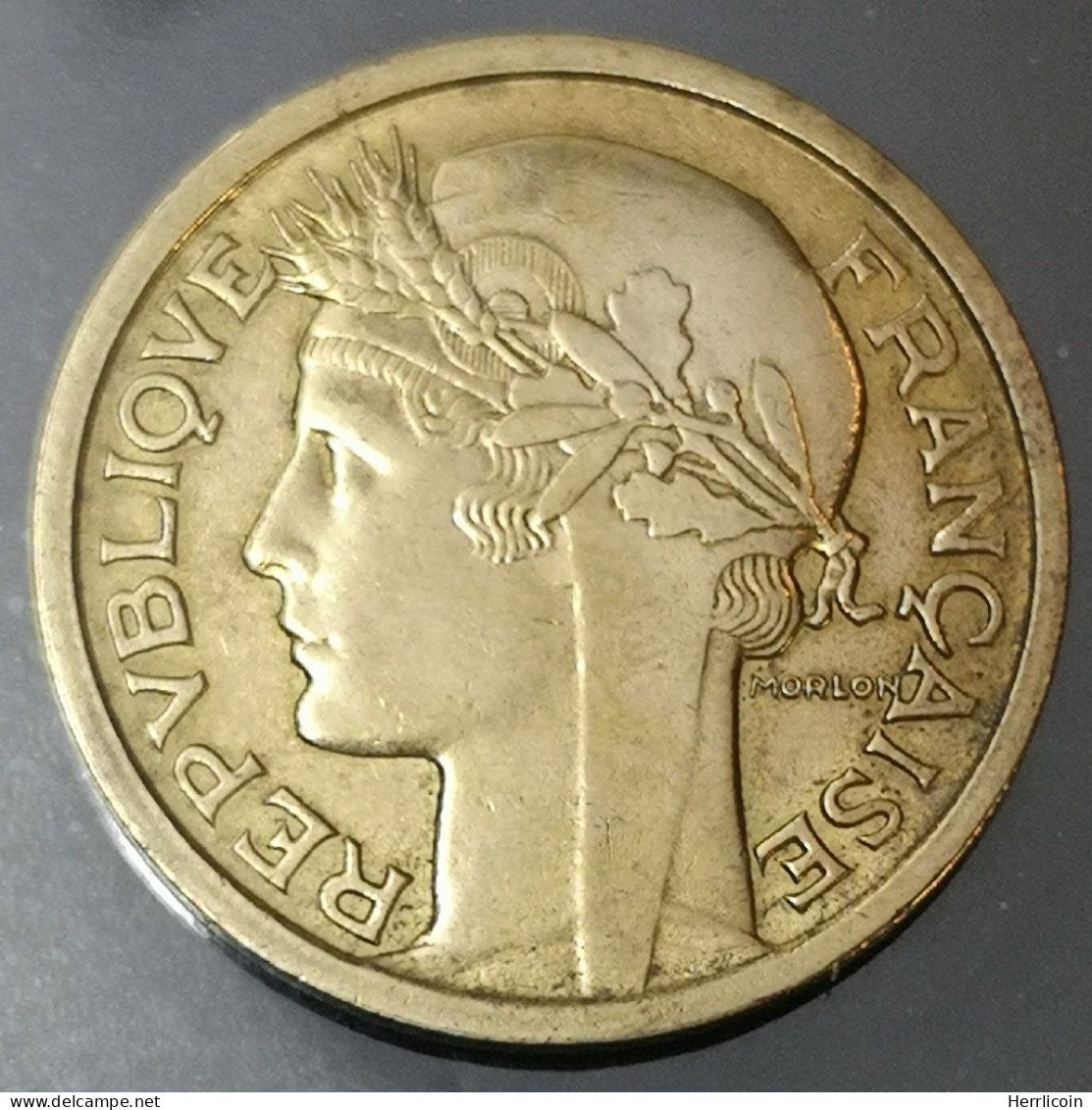 Monnaie France - 1938  - 1 Franc Morlon Cupro-aluminium - 1 Franc