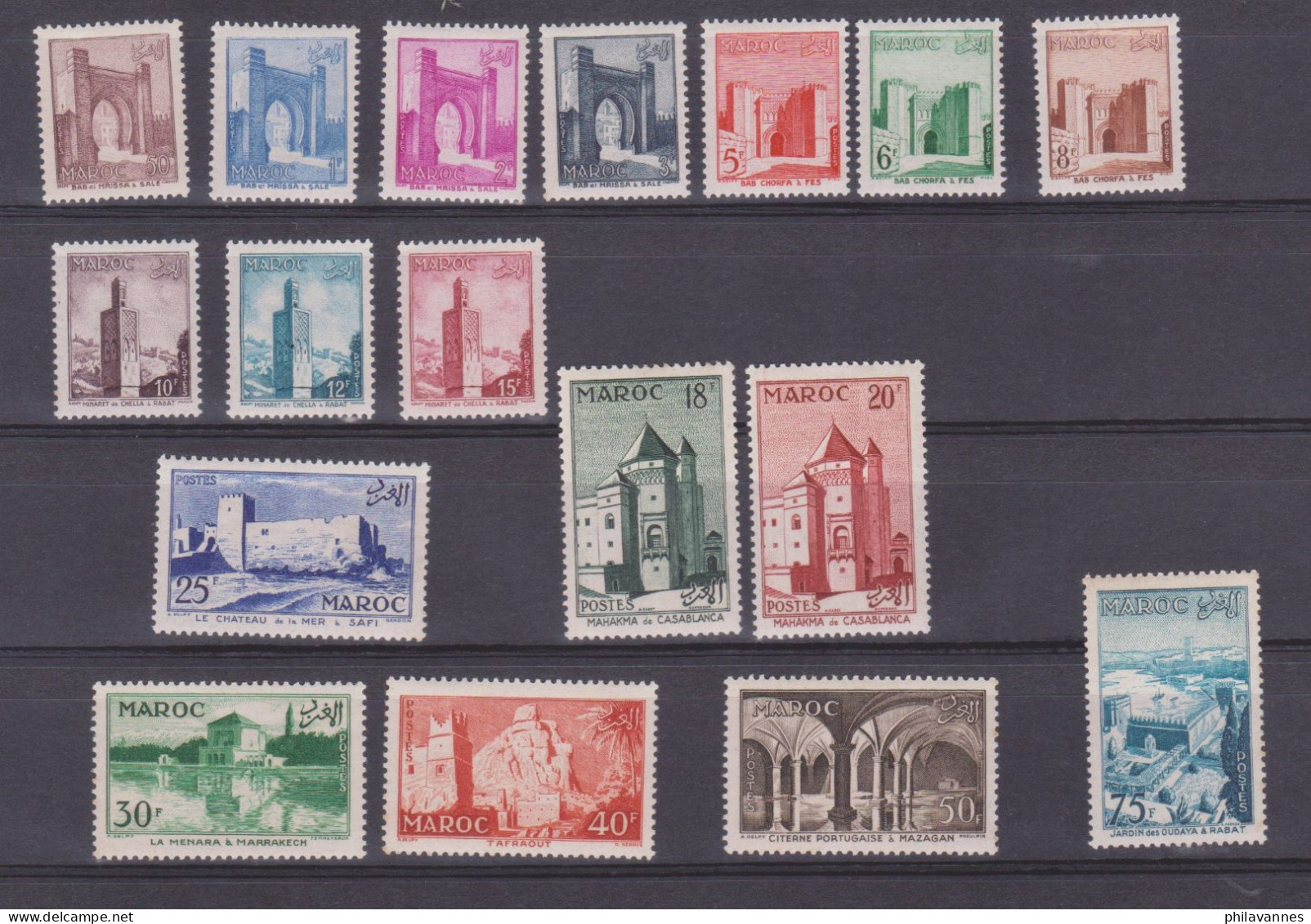 MAROC, N°347 à 361, Neuf**  ,cote 34€ ( Maroc/031) - Unused Stamps