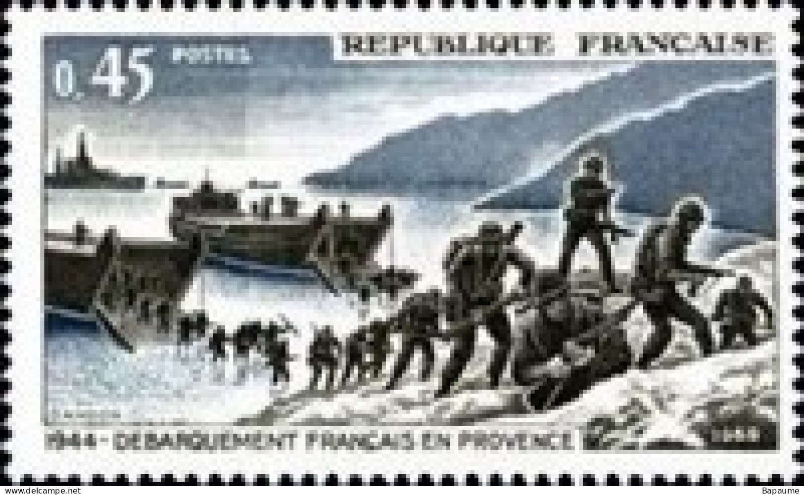 France - Yvert & Tellier N°1605 - 25e Anniv De La Libération - Débarquement En Provence - Neuf** NMH Cote Catalogue 1€ - Neufs
