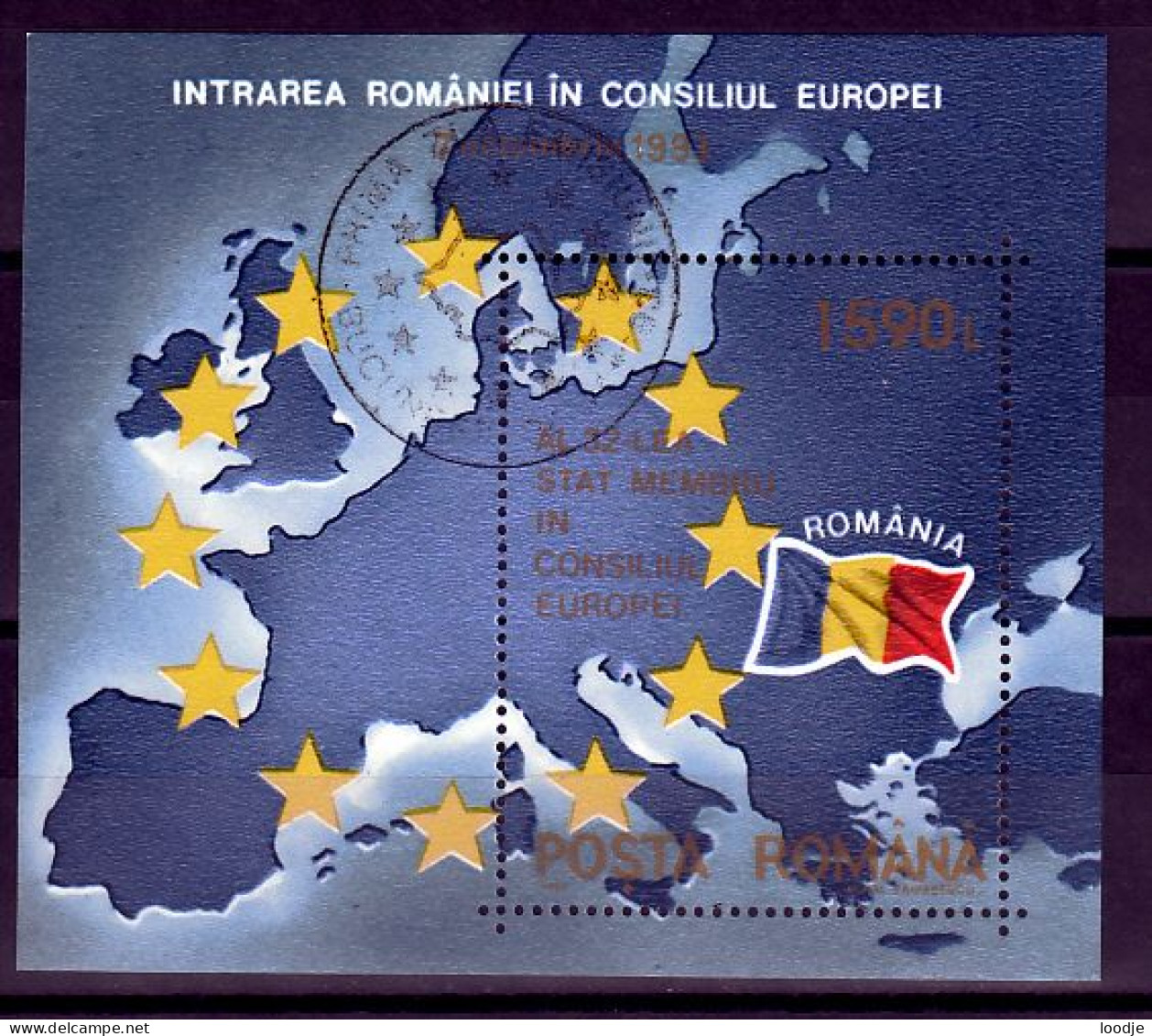 Roemenie Blok Mi 285 Roemenie In Europa  Gestempeld - Used Stamps