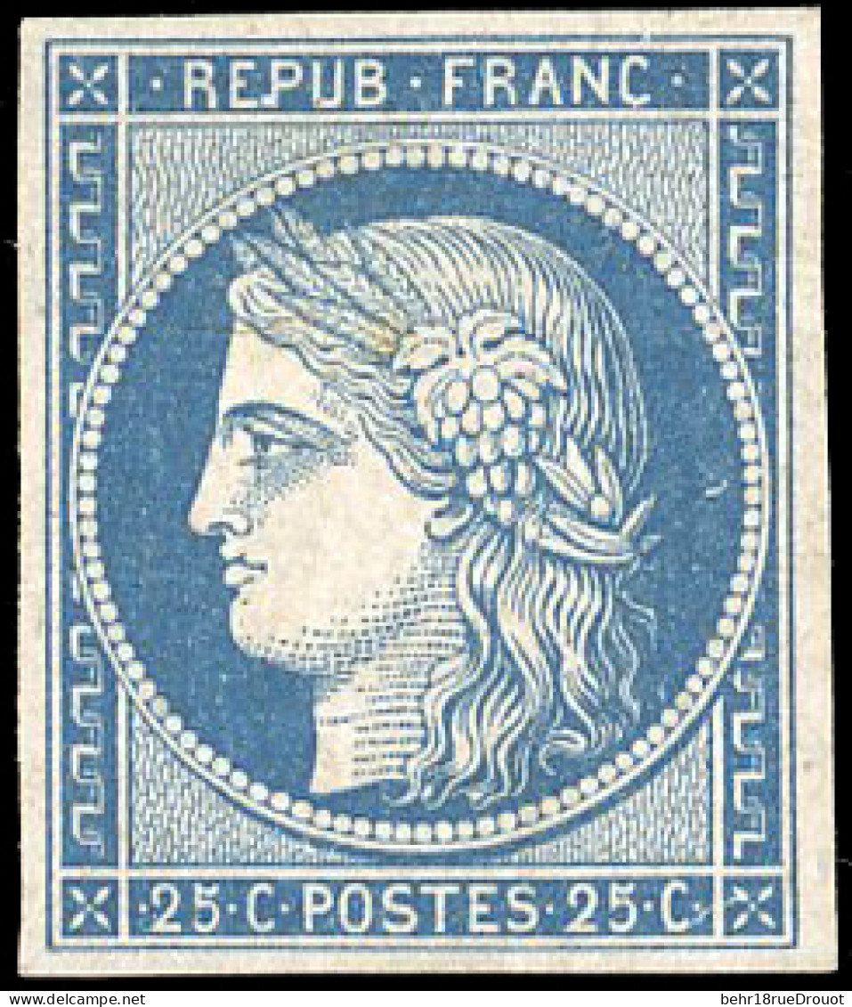 * 4 - 25c. Bleu. SUP. R. - 1849-1850 Cérès